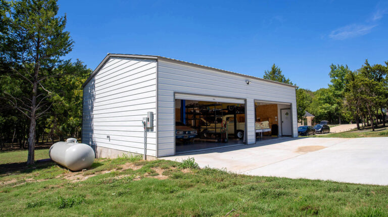 30x40 Vertical Triple Wide Metal Garage