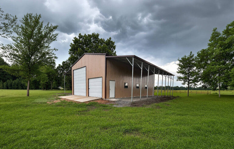 30x45 Vertical Triple Wide Metal Garage