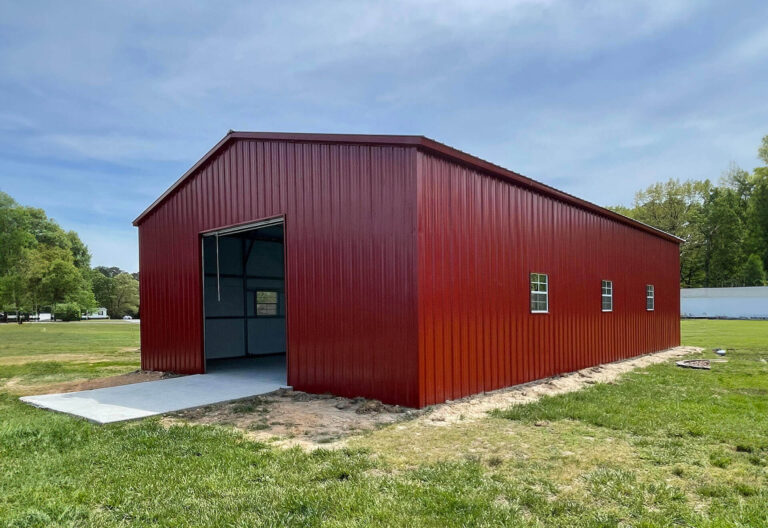 30x50 Vertical Triple Wide Metal Garage