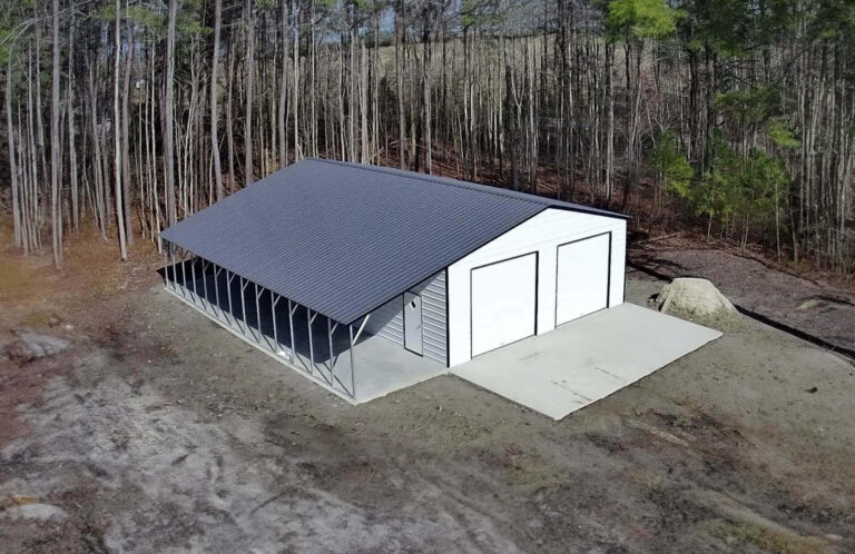 30x50 Vertical Triple Wide Metal Garage