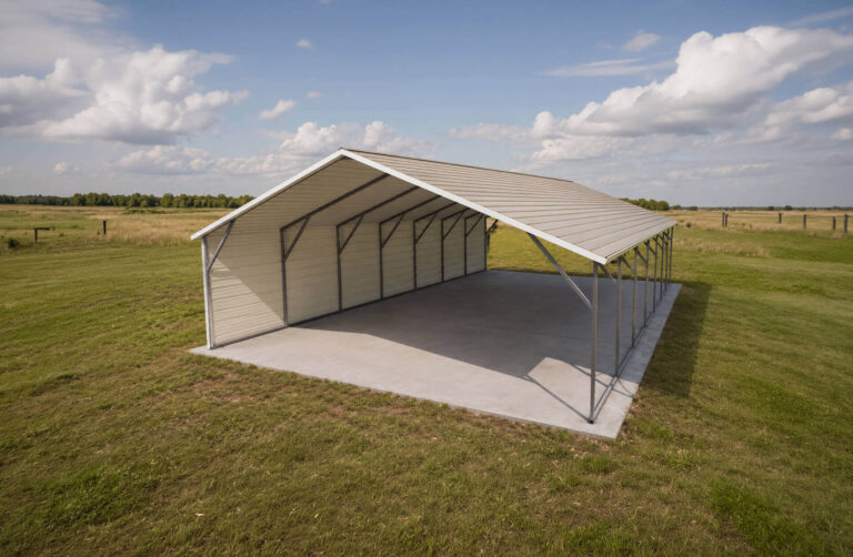 22x35 Boxed Eave Style Carport