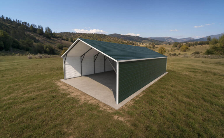 22x35 Boxed Eave Style Carport