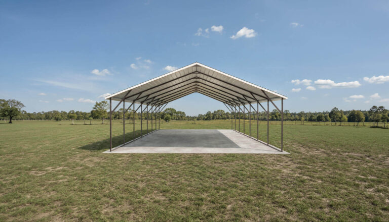 22x35 Boxed Eave Style Carport