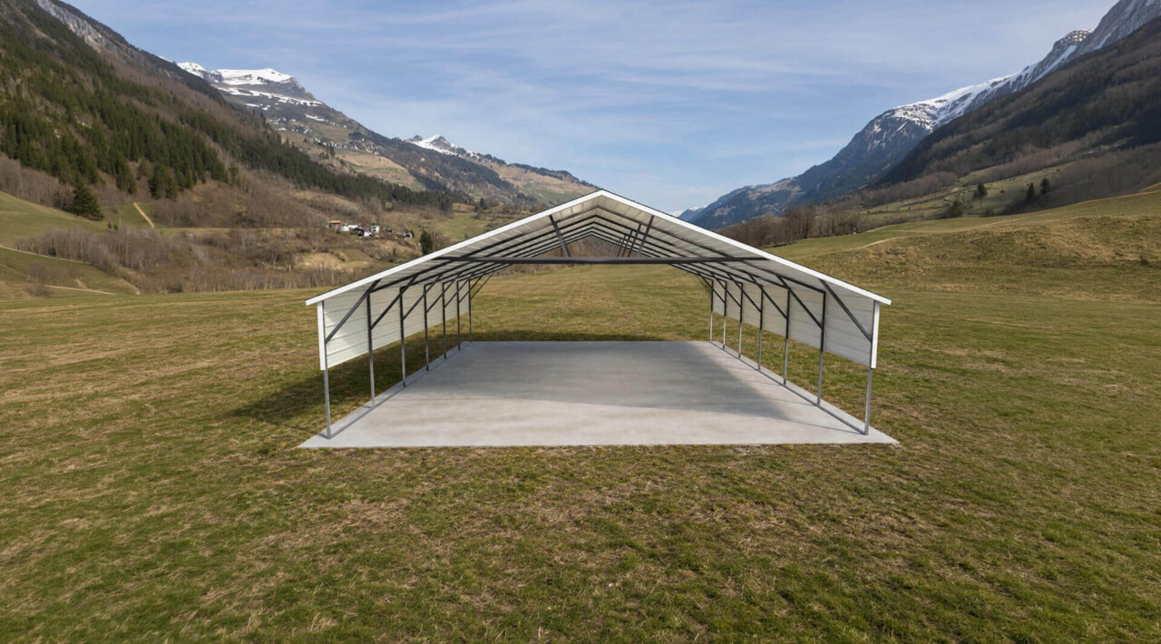 26x30 Boxed Eave Triple Wide Steel Carport