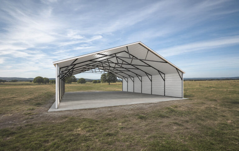 28x30 Boxed Eave Triple Wide Steel Carport